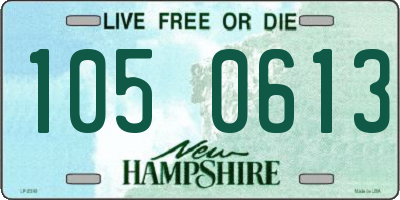 NH license plate 1050613