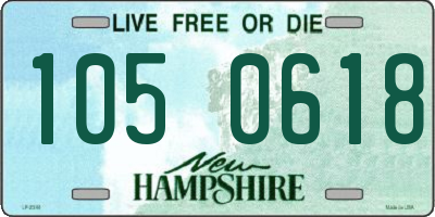 NH license plate 1050618