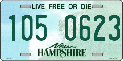 NH license plate 1050623