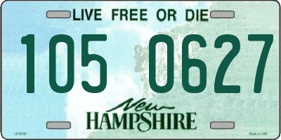 NH license plate 1050627