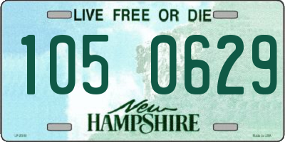 NH license plate 1050629