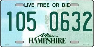 NH license plate 1050632