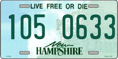 NH license plate 1050633