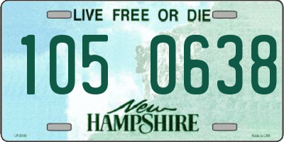 NH license plate 1050638