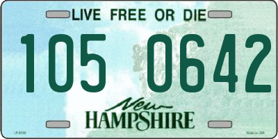 NH license plate 1050642