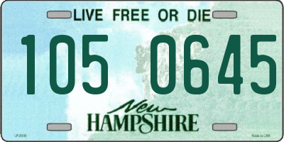 NH license plate 1050645