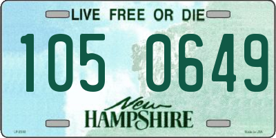 NH license plate 1050649