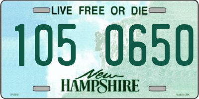 NH license plate 1050650