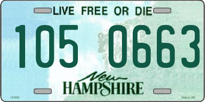 NH license plate 1050663