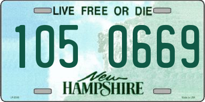 NH license plate 1050669