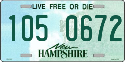 NH license plate 1050672