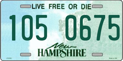 NH license plate 1050675
