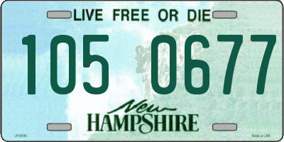 NH license plate 1050677