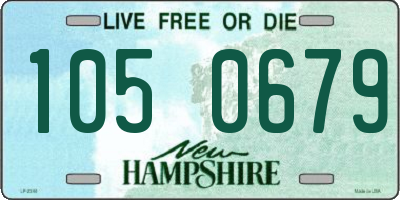 NH license plate 1050679