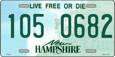NH license plate 1050682