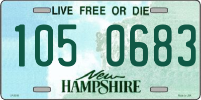 NH license plate 1050683