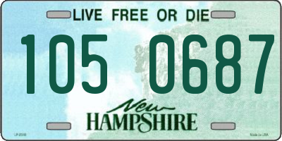 NH license plate 1050687