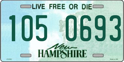 NH license plate 1050693