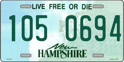 NH license plate 1050694