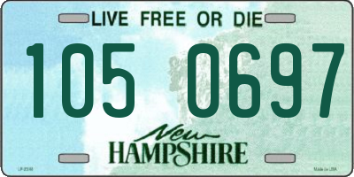 NH license plate 1050697