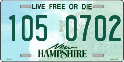 NH license plate 1050702
