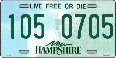 NH license plate 1050705