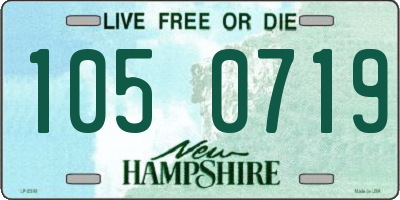 NH license plate 1050719