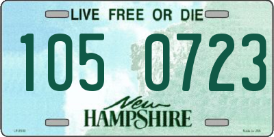 NH license plate 1050723