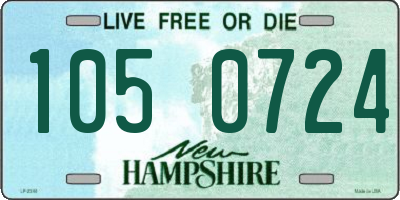 NH license plate 1050724
