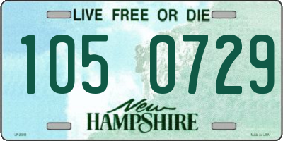 NH license plate 1050729