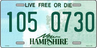 NH license plate 1050730
