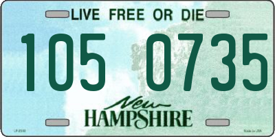 NH license plate 1050735