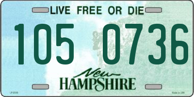 NH license plate 1050736