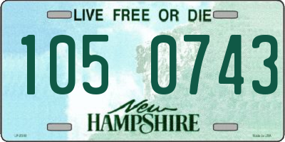 NH license plate 1050743
