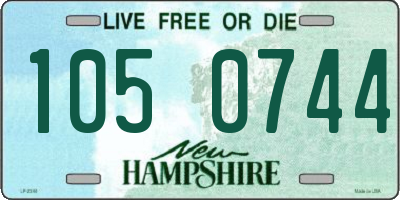 NH license plate 1050744