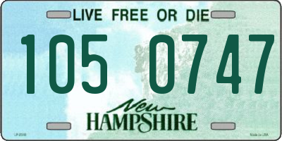 NH license plate 1050747