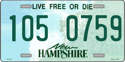 NH license plate 1050759