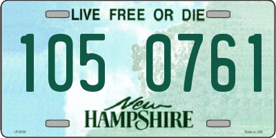 NH license plate 1050761