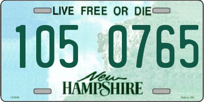 NH license plate 1050765
