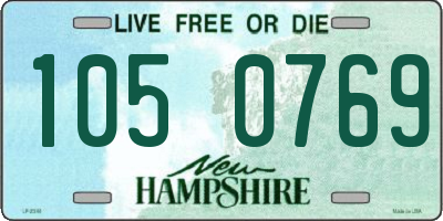 NH license plate 1050769