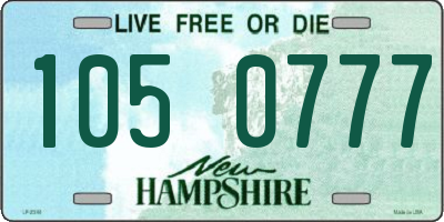 NH license plate 1050777