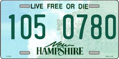 NH license plate 1050780