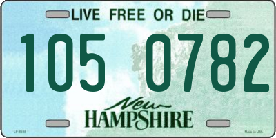 NH license plate 1050782