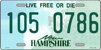 NH license plate 1050786
