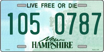 NH license plate 1050787