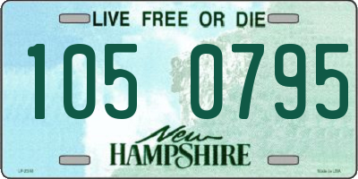 NH license plate 1050795