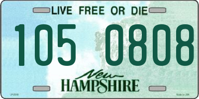 NH license plate 1050808