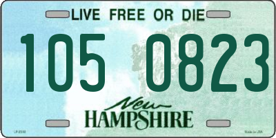 NH license plate 1050823