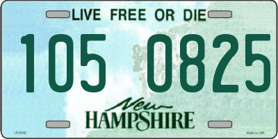 NH license plate 1050825