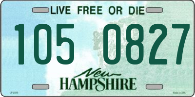 NH license plate 1050827